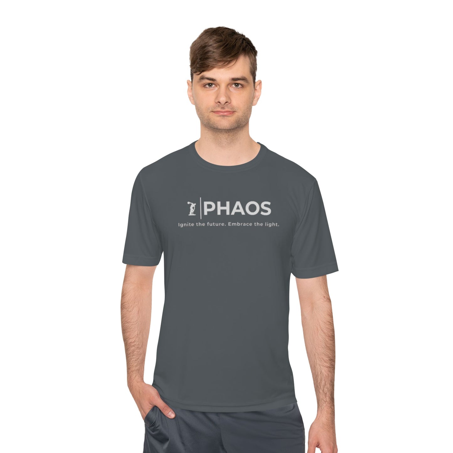 Unisex Moisture Wicking Tee - Ignite the Future, Embrace the Light