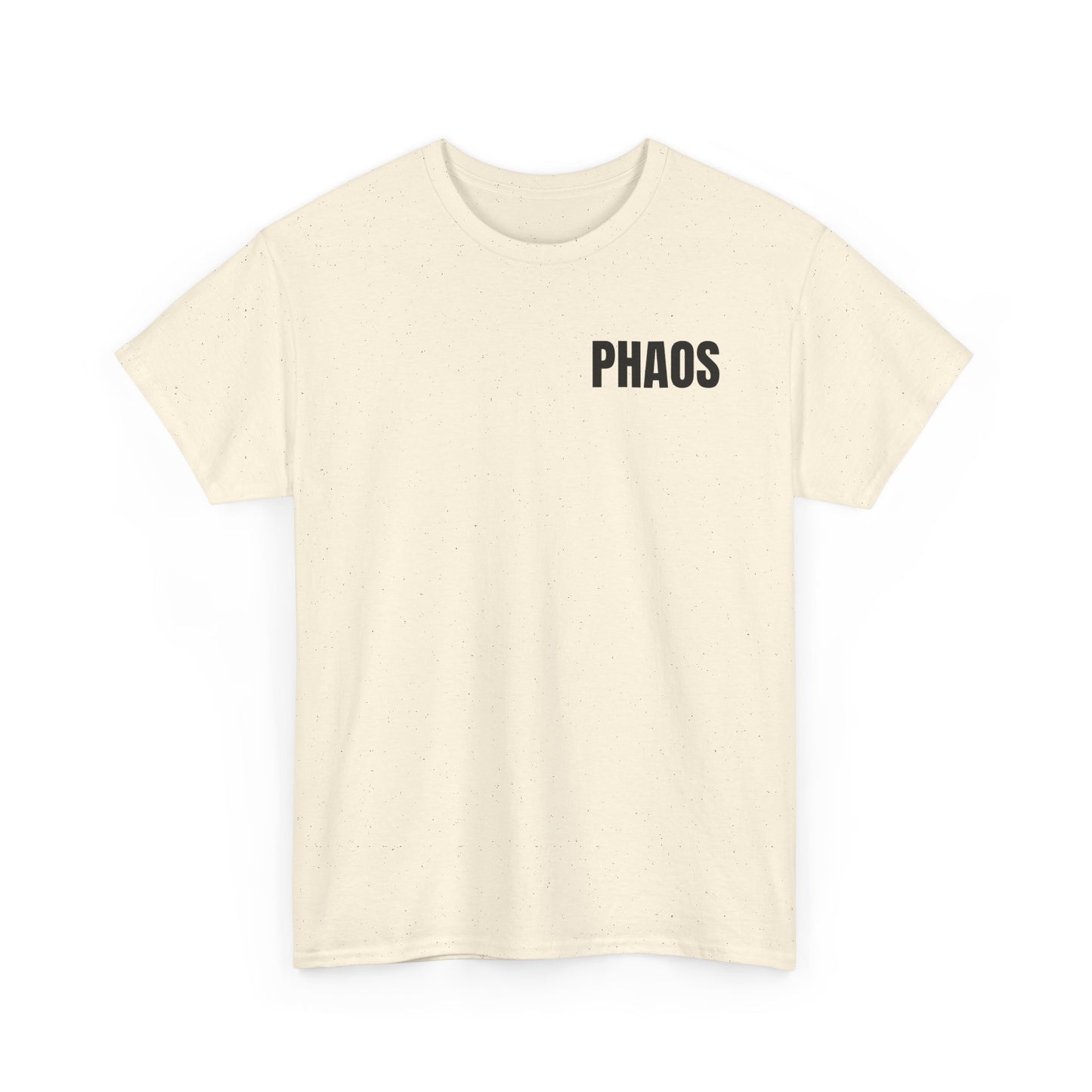 "PHAOS"Trendy Unisex Heavy Cotton Tee