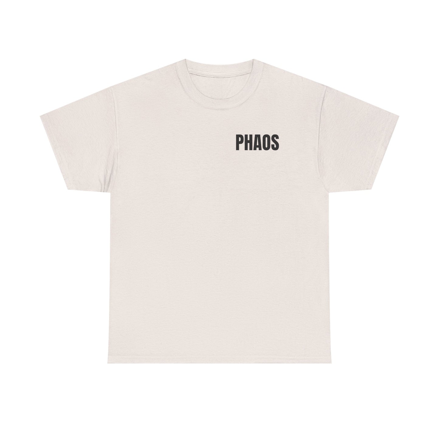 "PHAOS"Trendy Unisex Heavy Cotton Tee