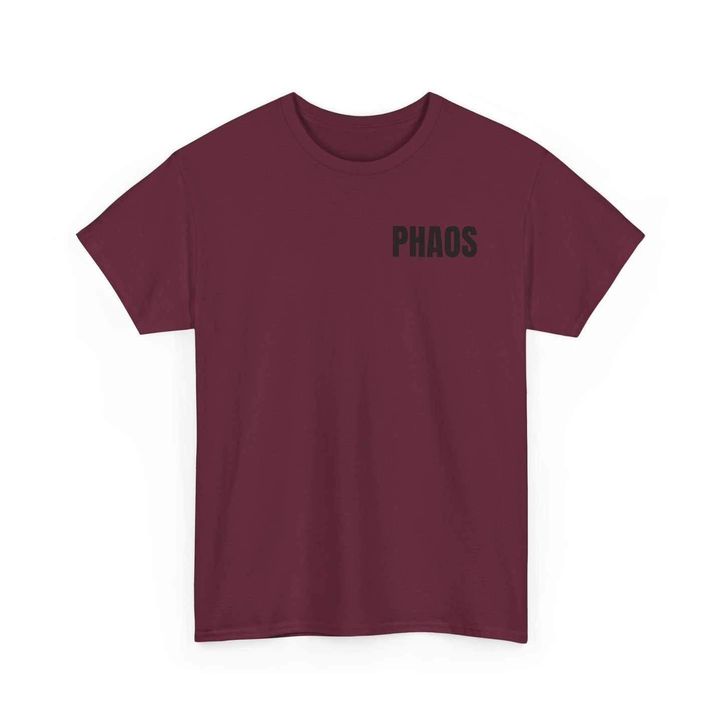 "PHAOS"Trendy Unisex Heavy Cotton Tee