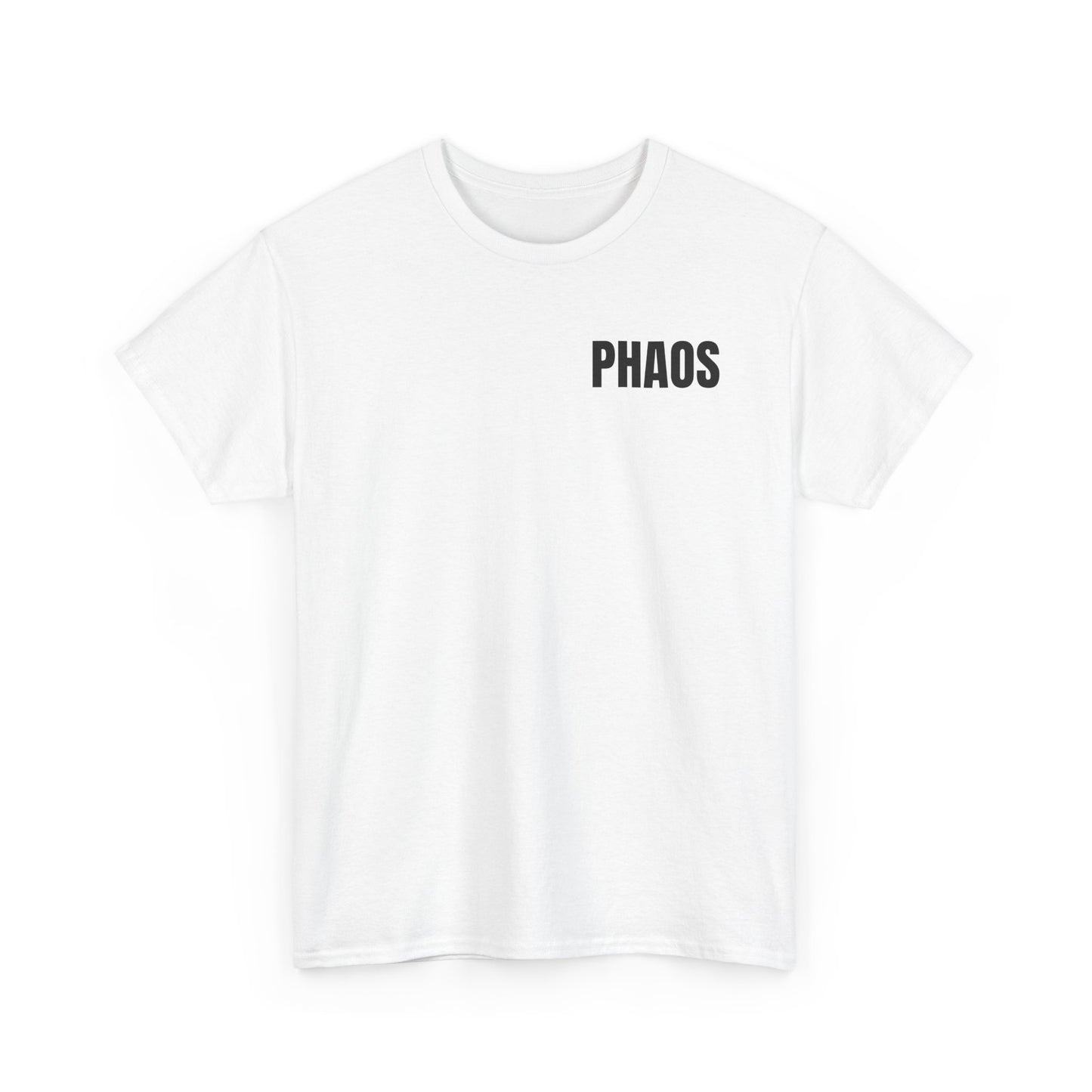"PHAOS"Trendy Unisex Heavy Cotton Tee