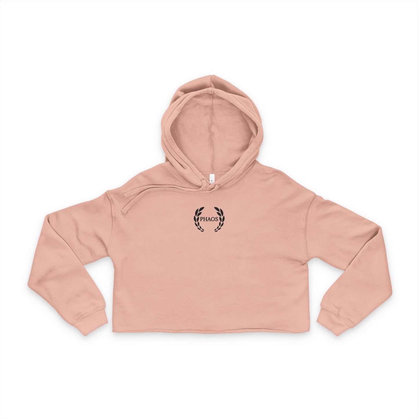 Women's Cropped Hoodie - Stylish and Comfortable with Floral Emblem