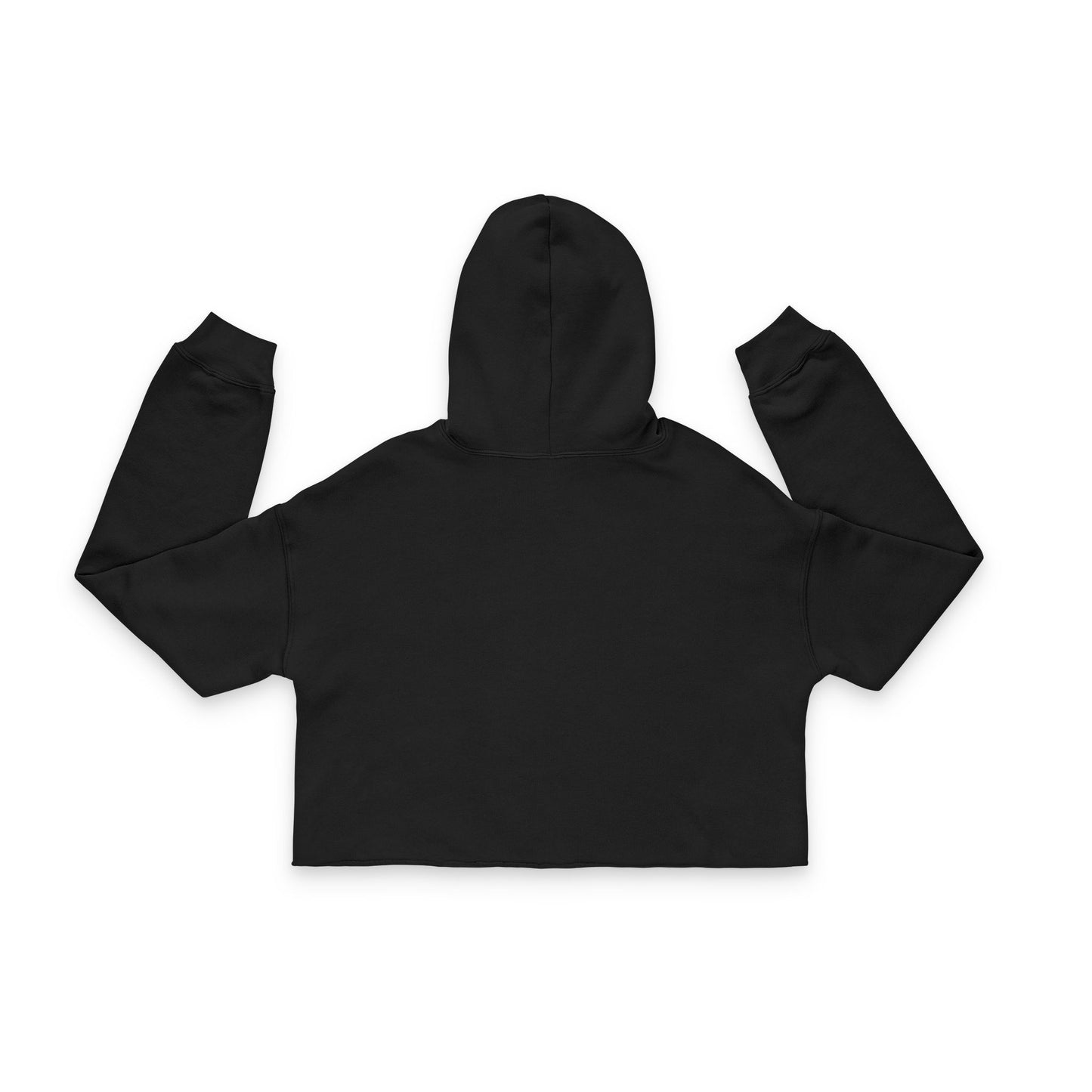 Women's Cropped Hoodie - Stylish and Comfortable with Floral Emblem