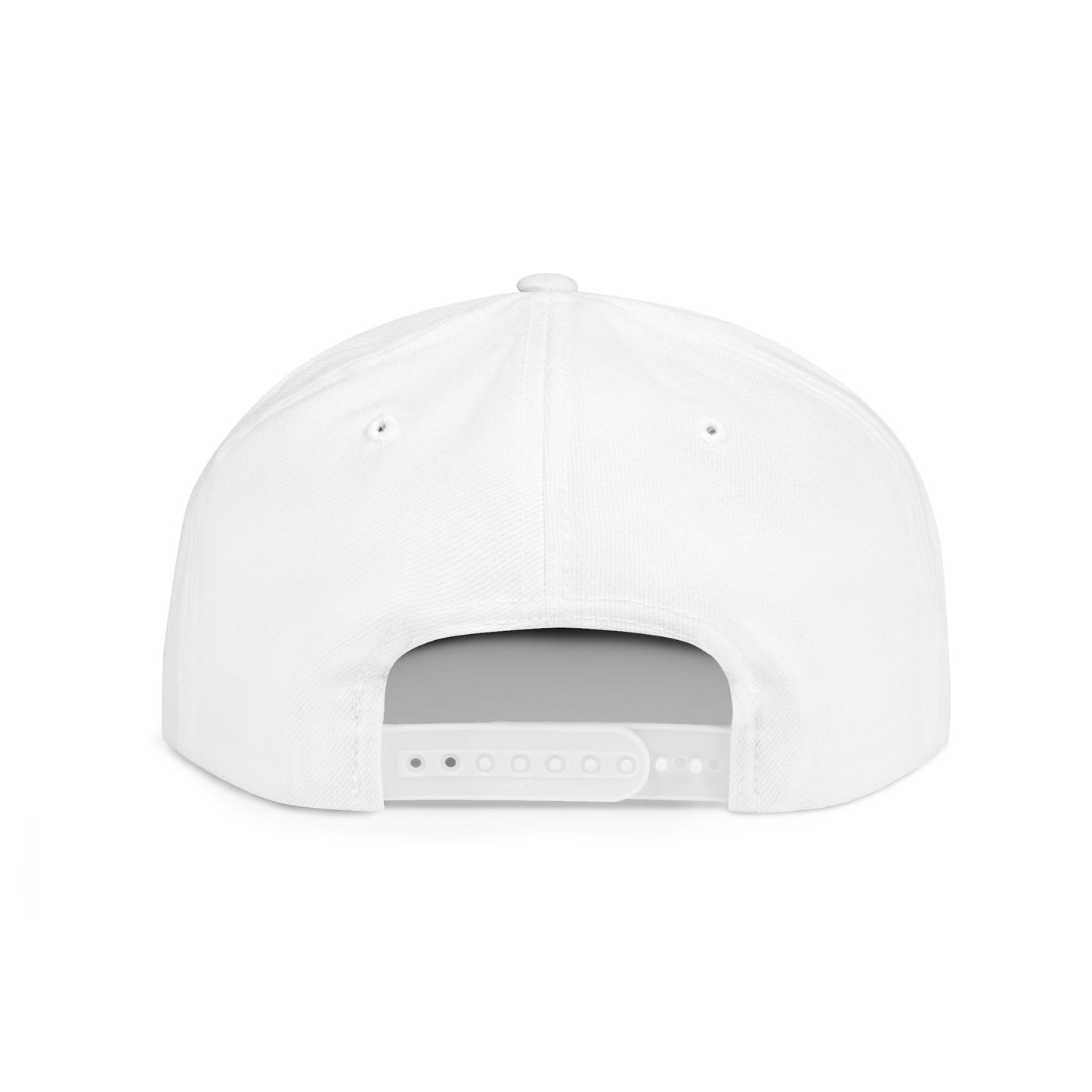 Stylish Flat Bill Snapback Hat with "PHAOS" Embroidery - Trendy Streetwear Cap