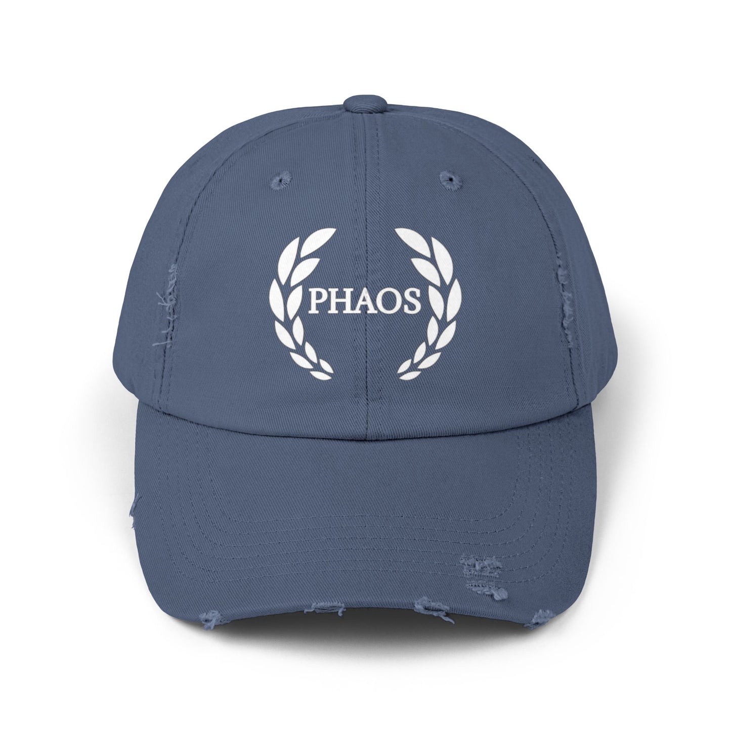 Unisex Distressed Cap with PHAOS Design - Stylish, Casual Headwear for Everyday Wear