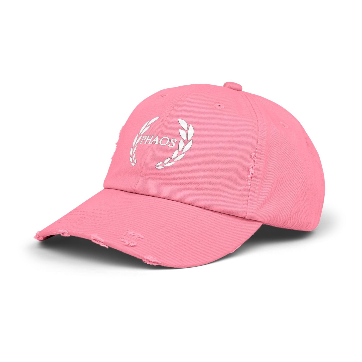 Unisex Distressed Cap with PHAOS Design - Stylish, Casual Headwear for Everyday Wear