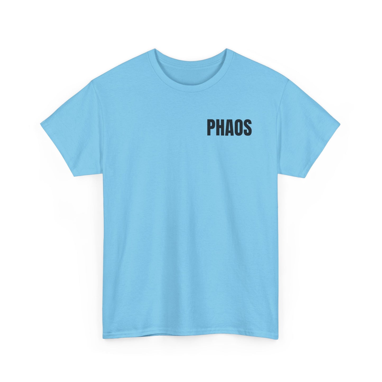 "PHAOS"Trendy Unisex Heavy Cotton Tee