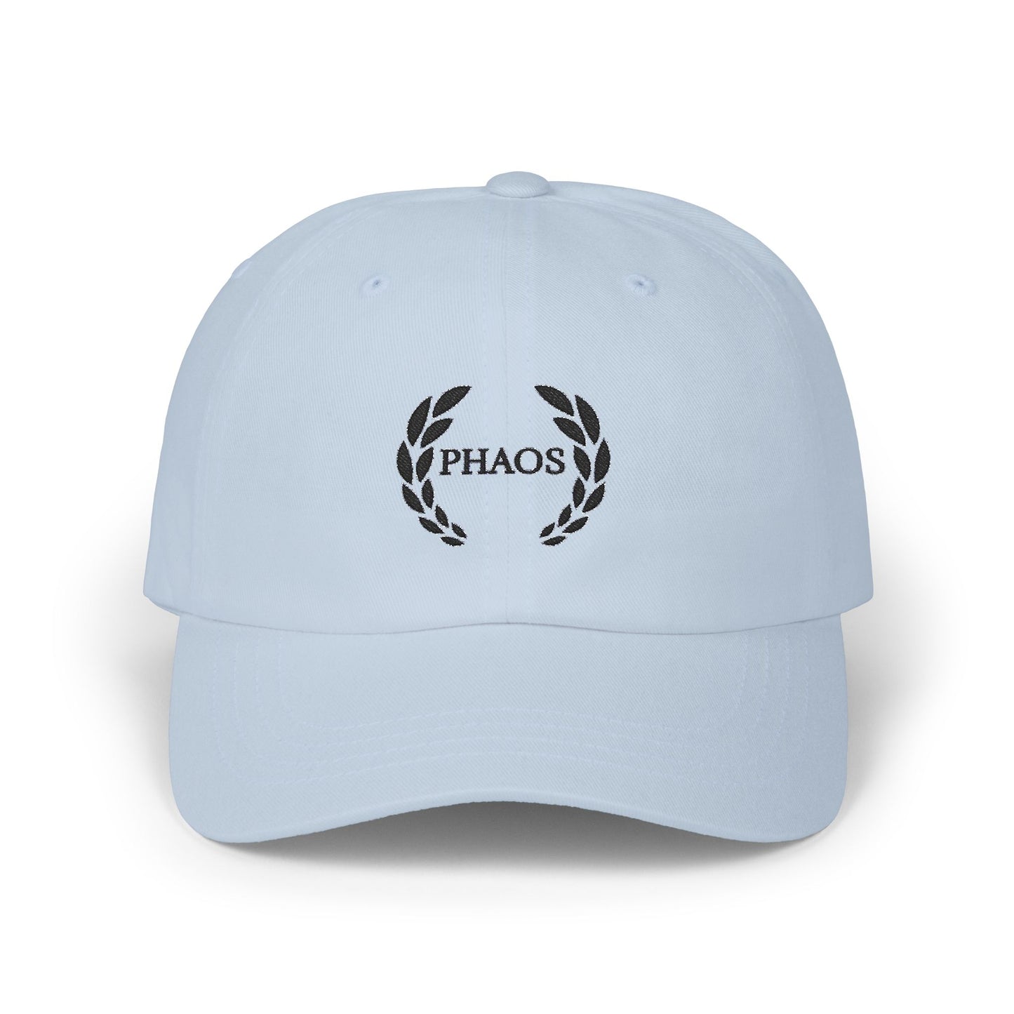 Classic Dad Cap with PHAOS Design - Trendy White Cap for Relaxed Style