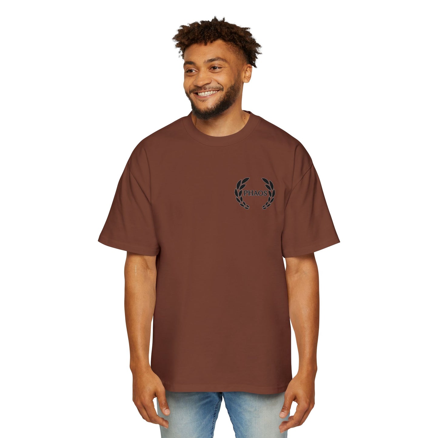 Men's Heavy Oversized Tee - Ignite the Future, Embrace the Light Tee