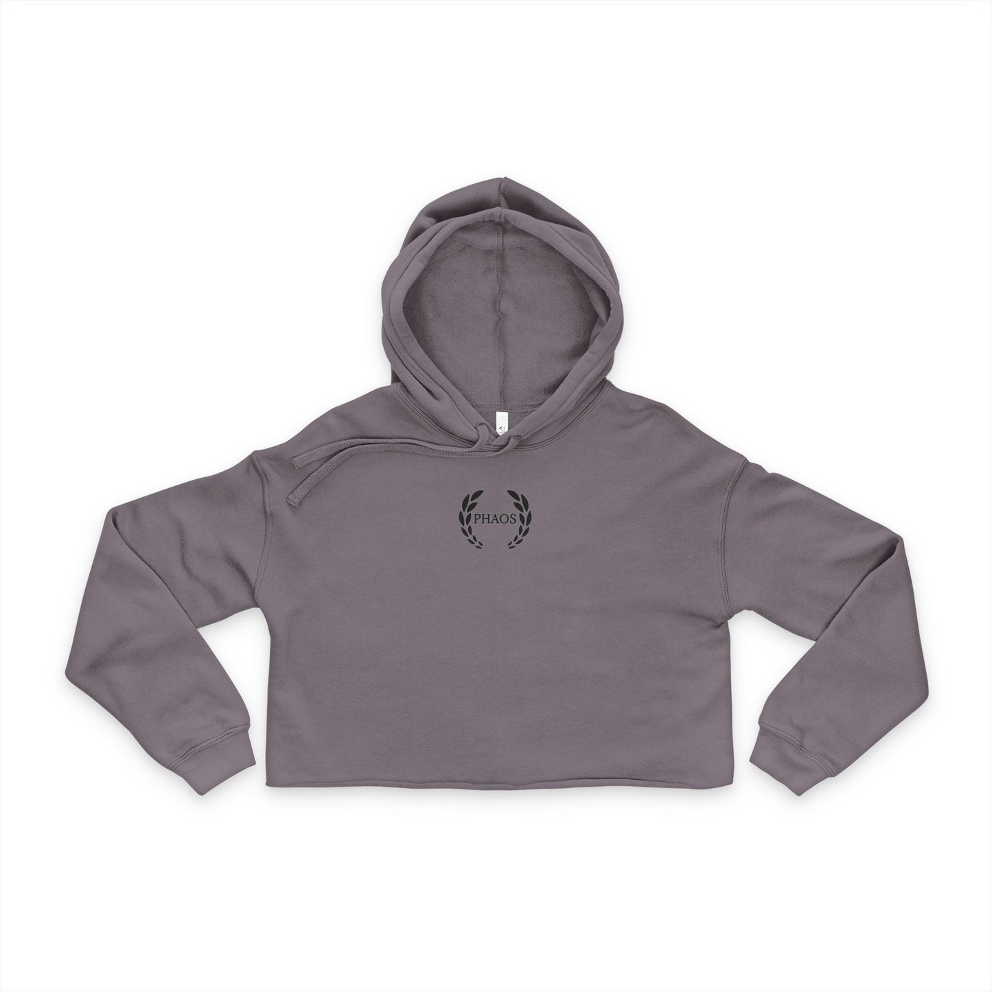 Women's Cropped Hoodie - Stylish and Comfortable with Floral Emblem
