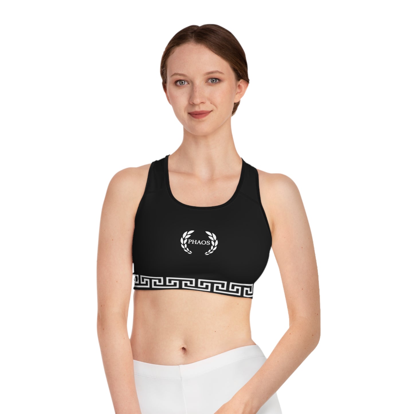 Phaos Classic Black Sports Bra - Stylish Athletic Wear for Fitness Enthusiasts