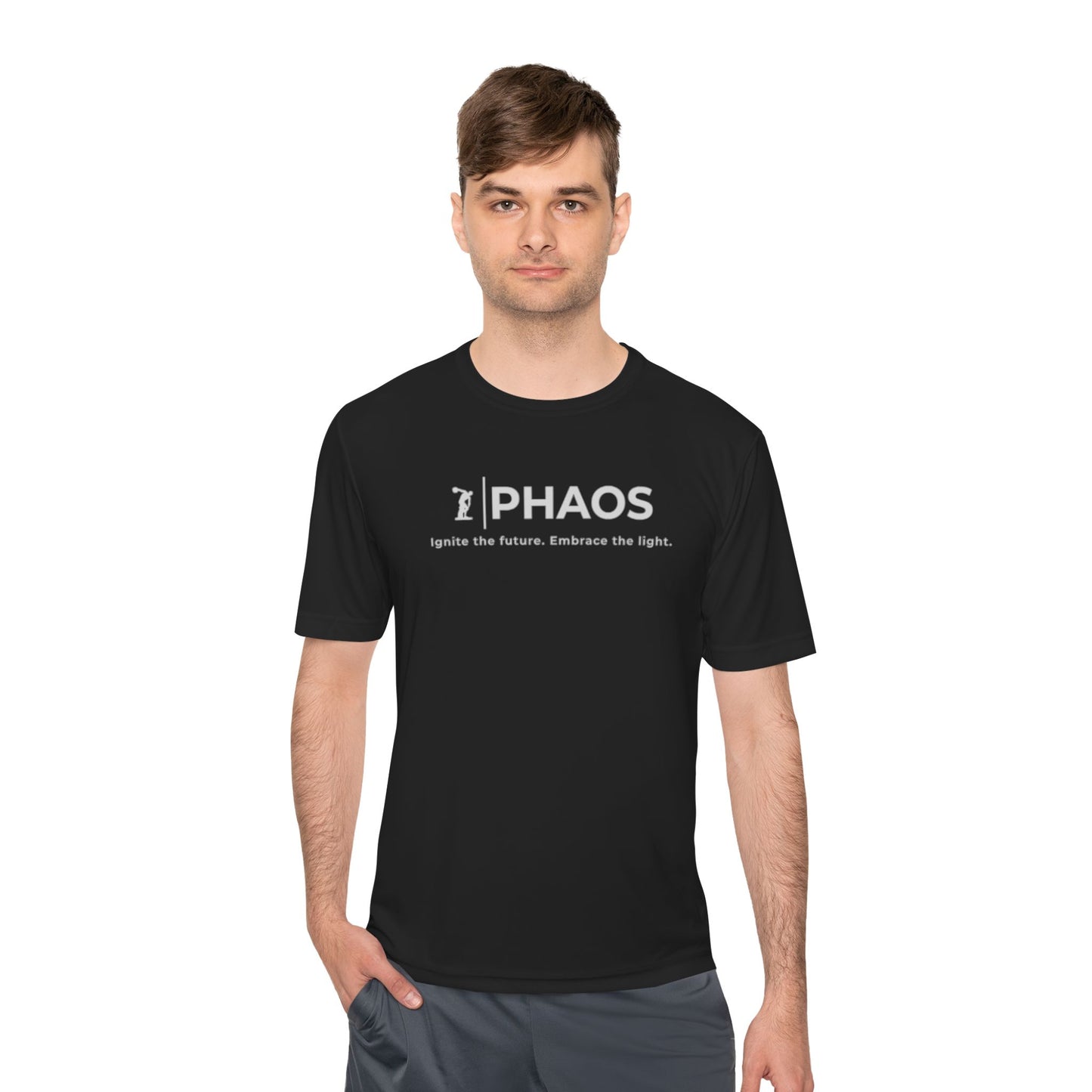 Unisex Moisture Wicking Tee - Ignite the Future, Embrace the Light