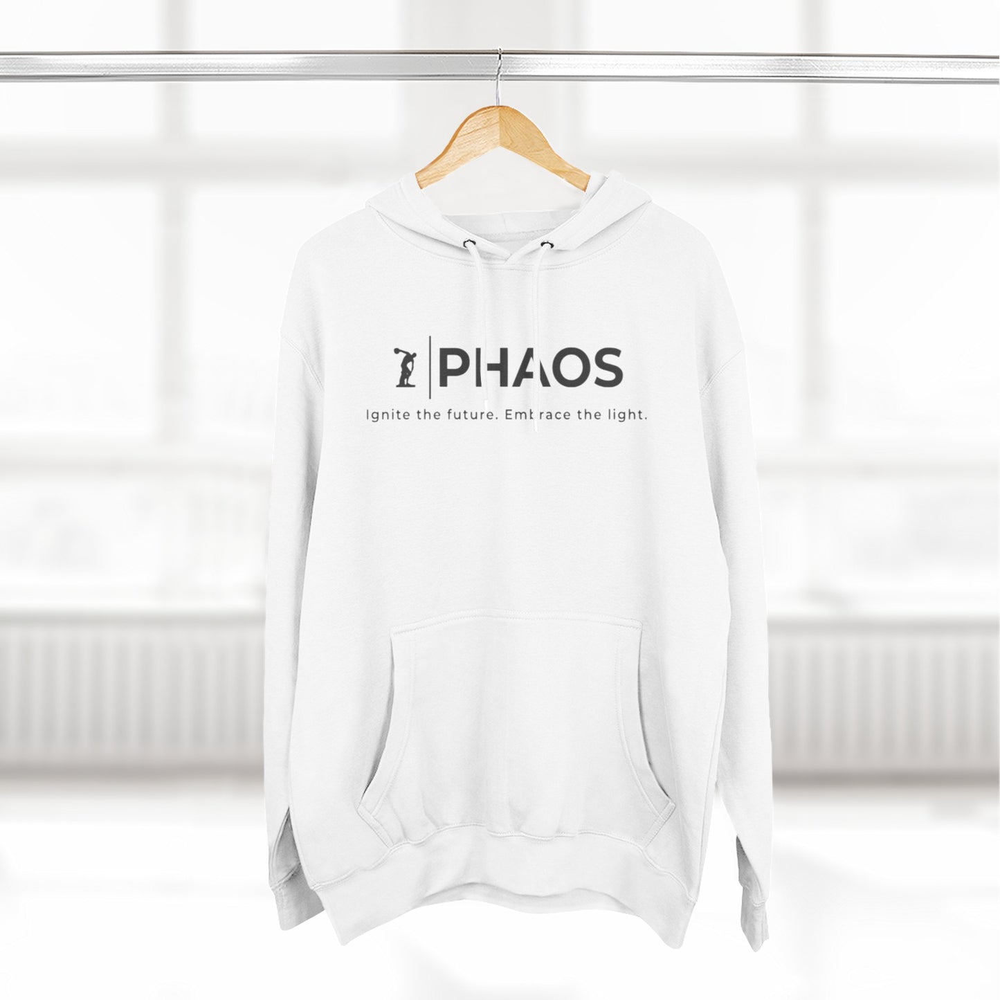 Three-Panel Fleece Hoodie - Ignite the Future