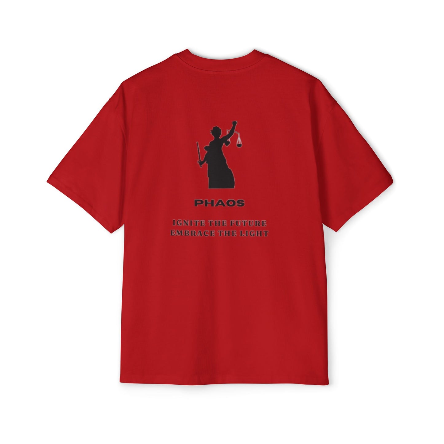 Men's Heavy Oversized Tee - Ignite the Future, Embrace the Light Tee