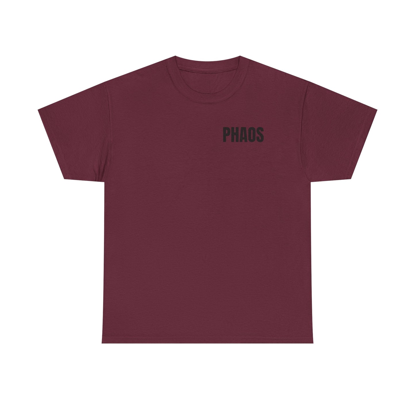 "PHAOS"Trendy Unisex Heavy Cotton Tee