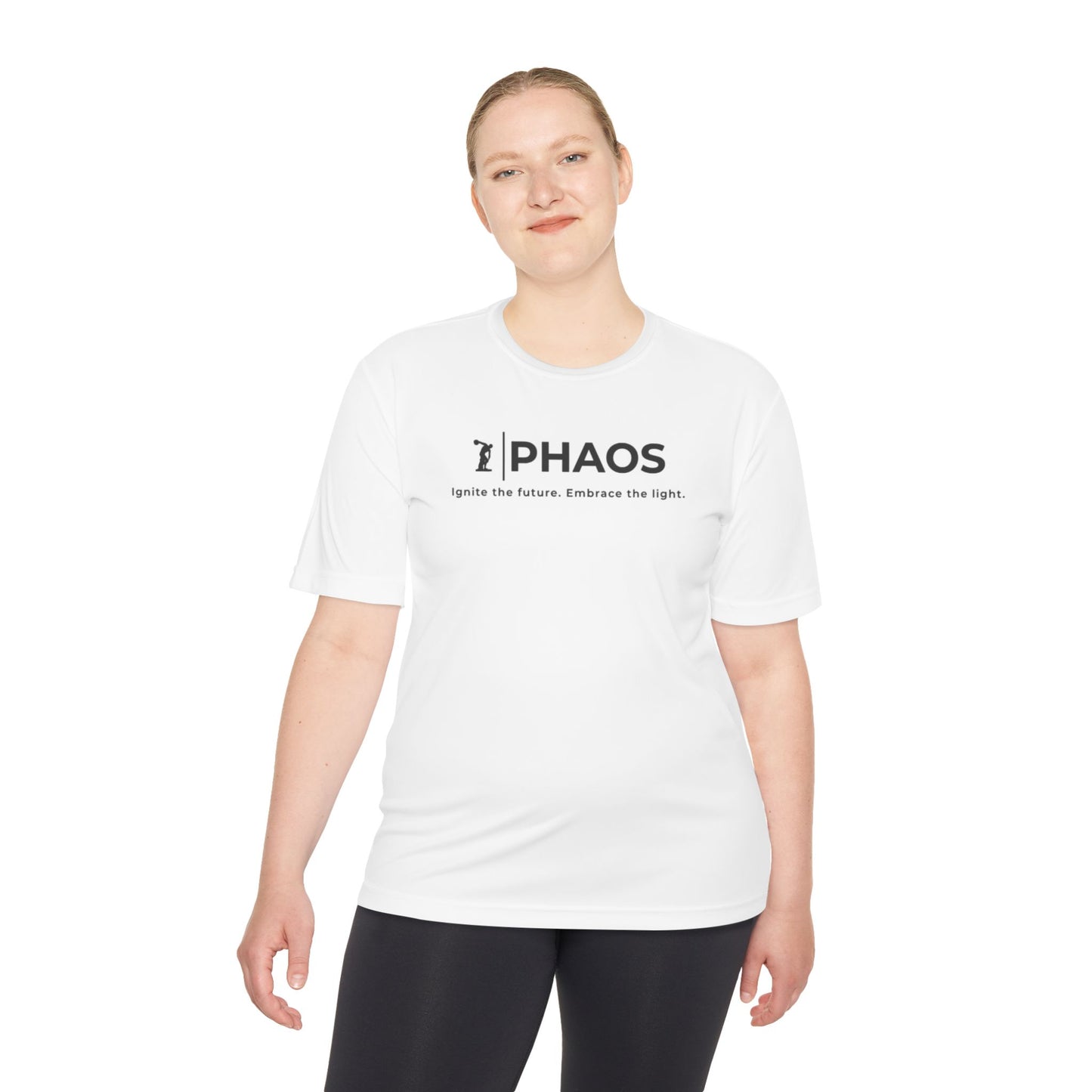 Unisex Moisture Wicking Tee - Ignite the Future, Embrace the Light