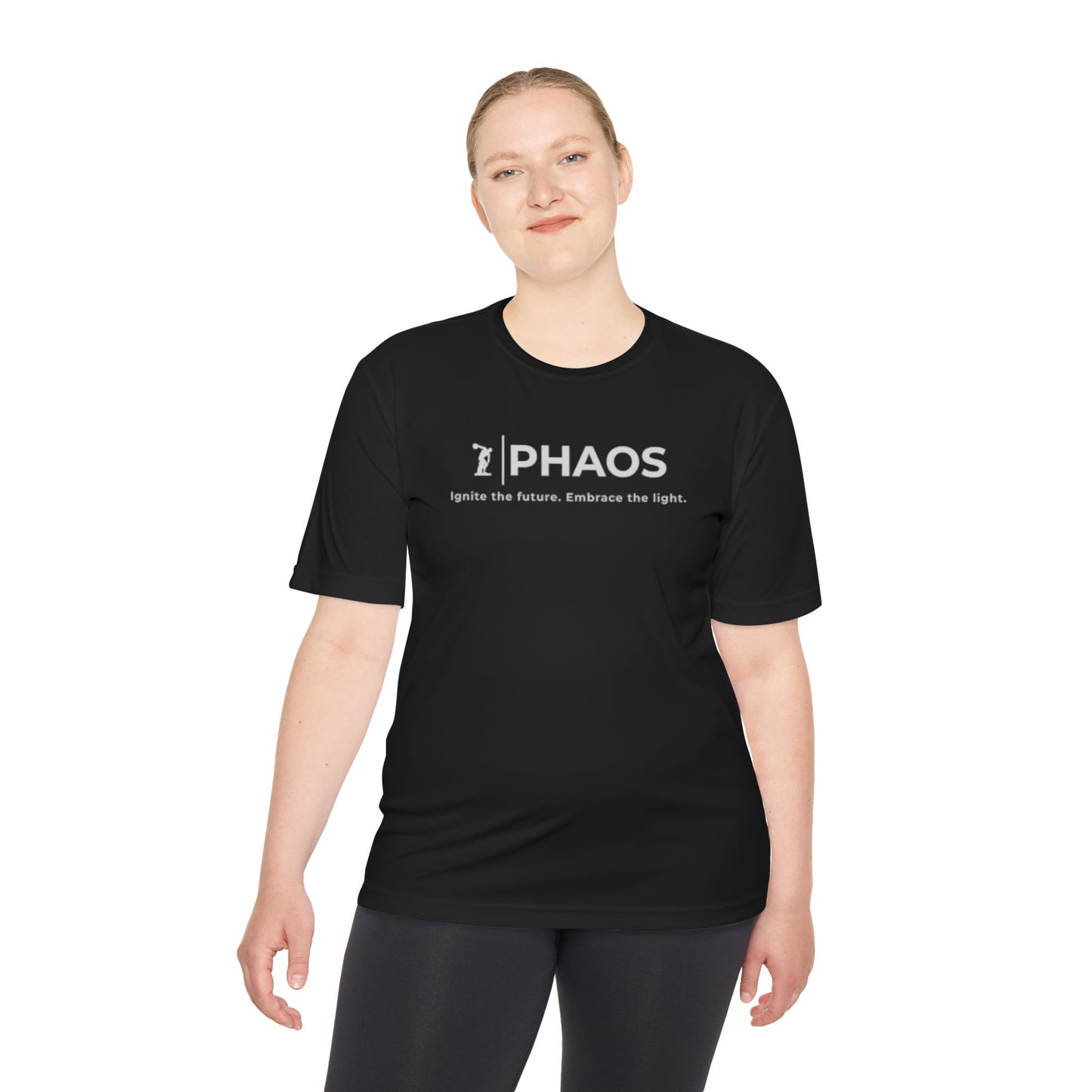 Unisex Moisture Wicking Tee - Ignite the Future, Embrace the Light