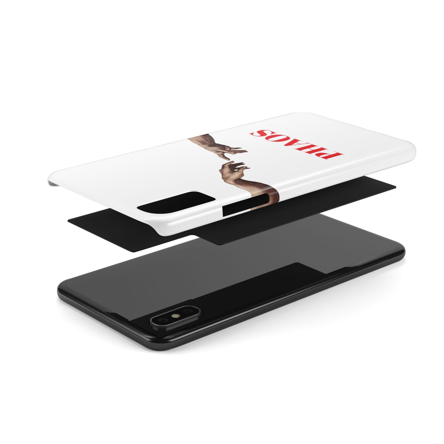 Artistic Slim Phone Case - Michelangelo's Creation of Adam Design