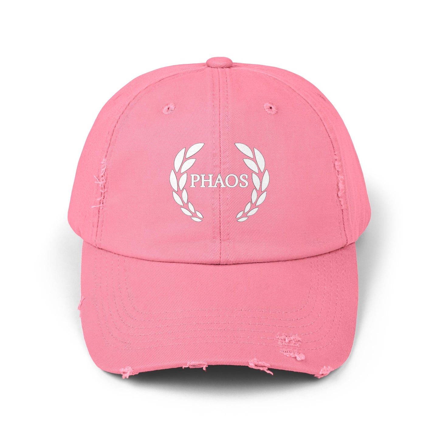 Unisex Distressed Cap with PHAOS Design - Stylish, Casual Headwear for Everyday Wear