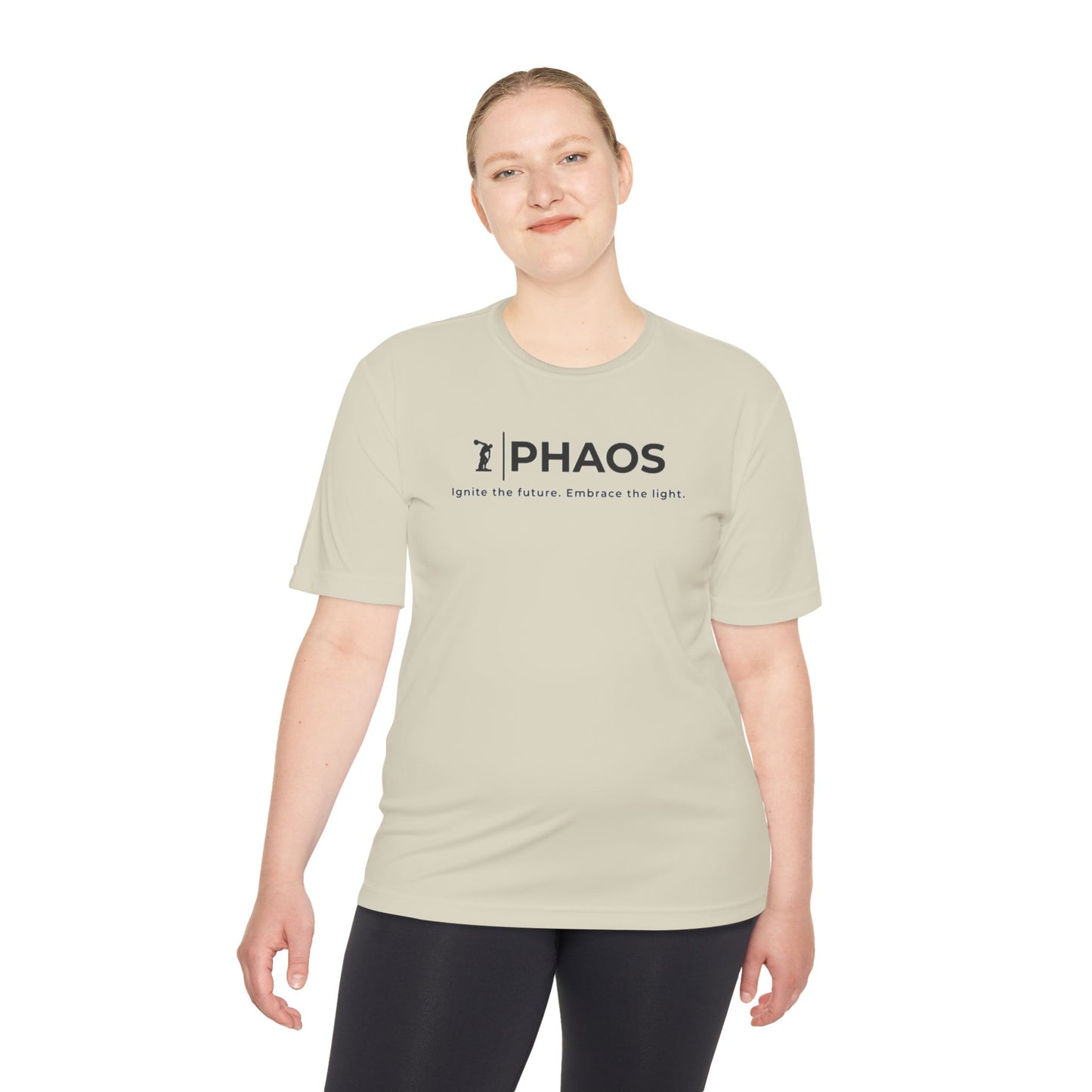 Unisex Moisture Wicking Tee - Ignite the Future, Embrace the Light