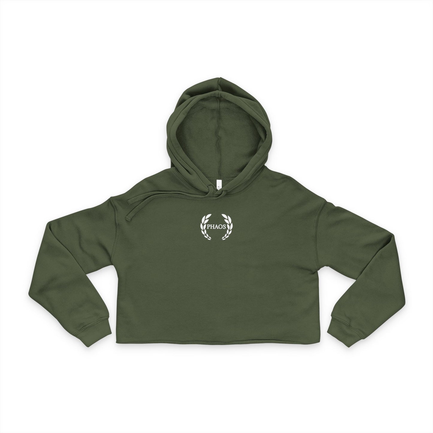 Women's Cropped Hoodie - Stylish and Comfortable with Floral Emblem