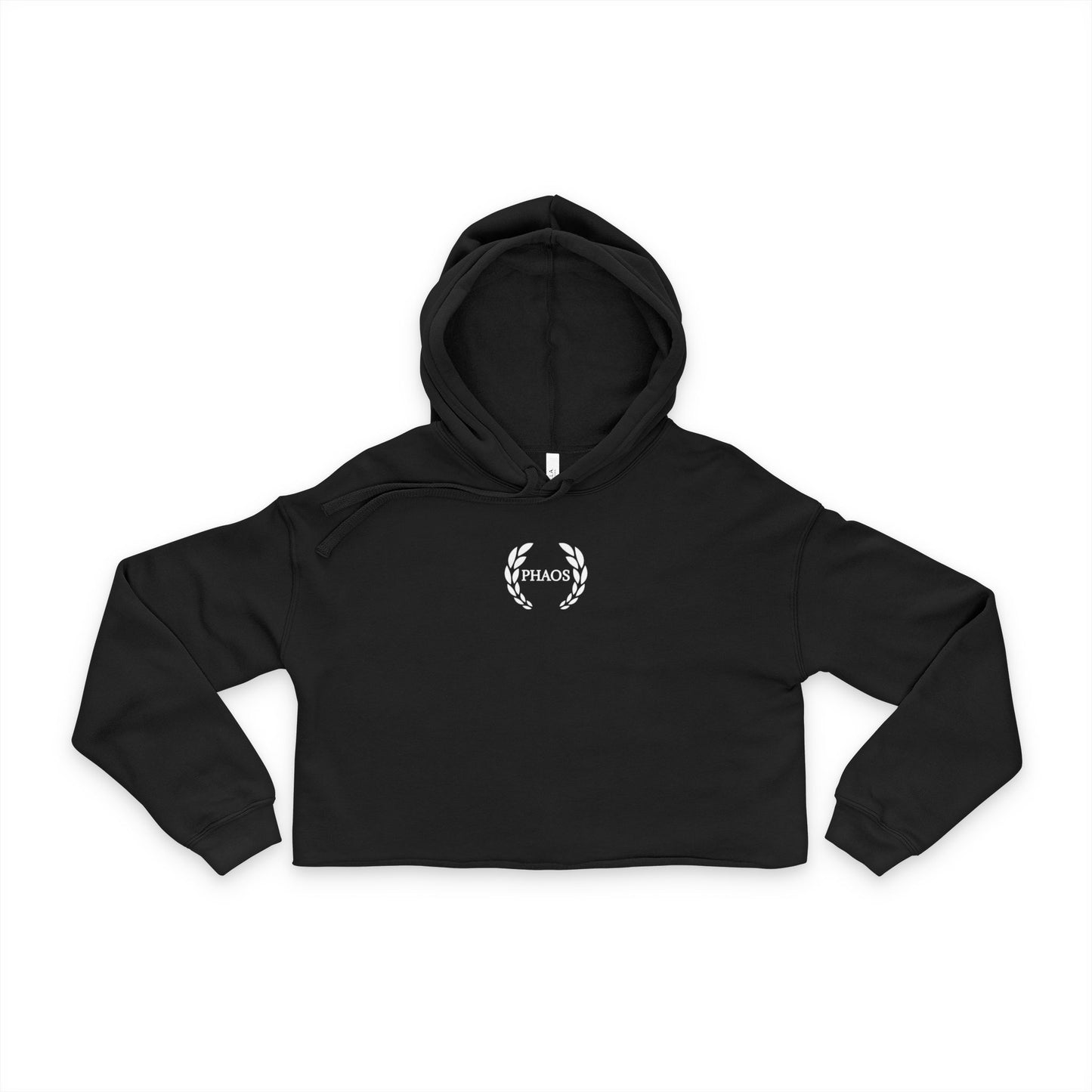 Women's Cropped Hoodie - Stylish and Comfortable with Floral Emblem