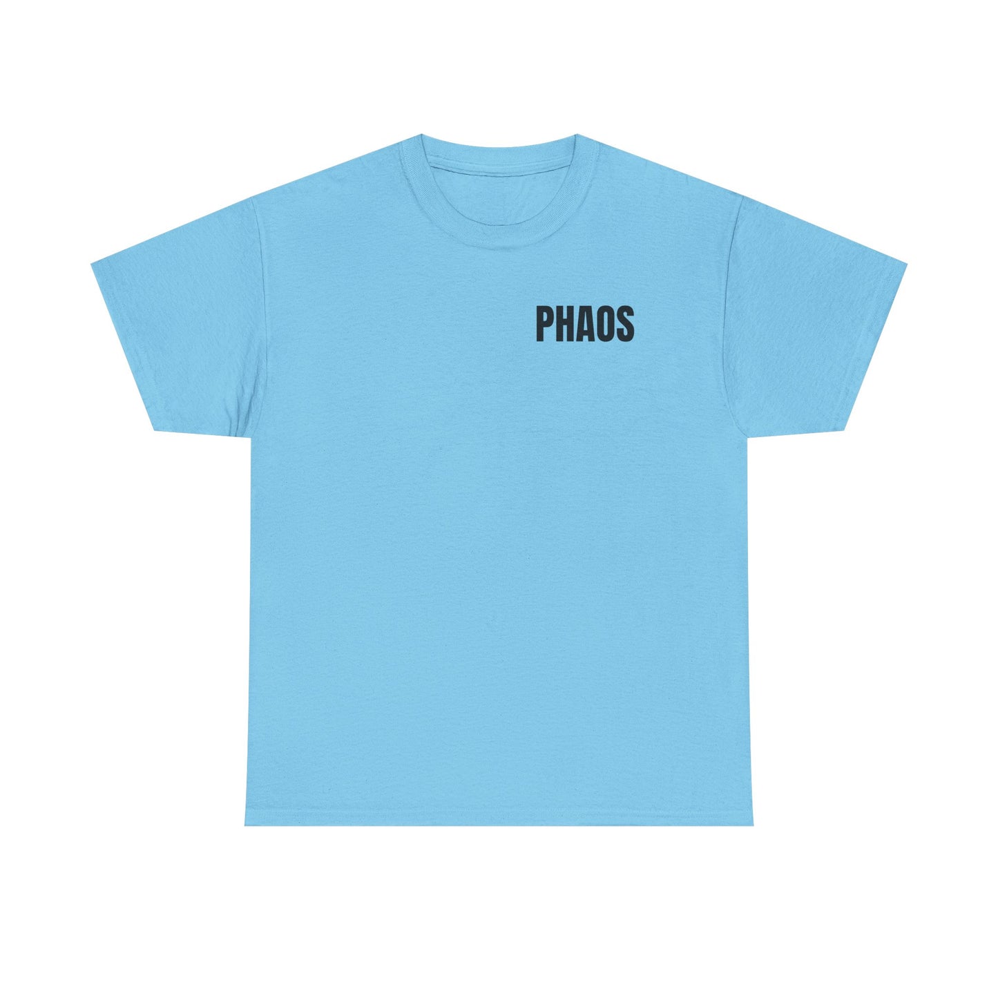"PHAOS"Trendy Unisex Heavy Cotton Tee