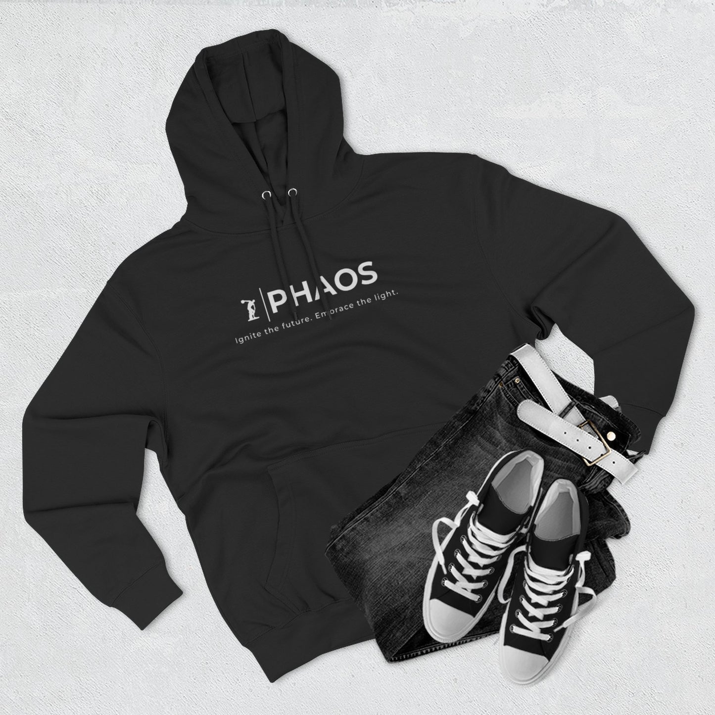 Three-Panel Fleece Hoodie - Ignite the Future