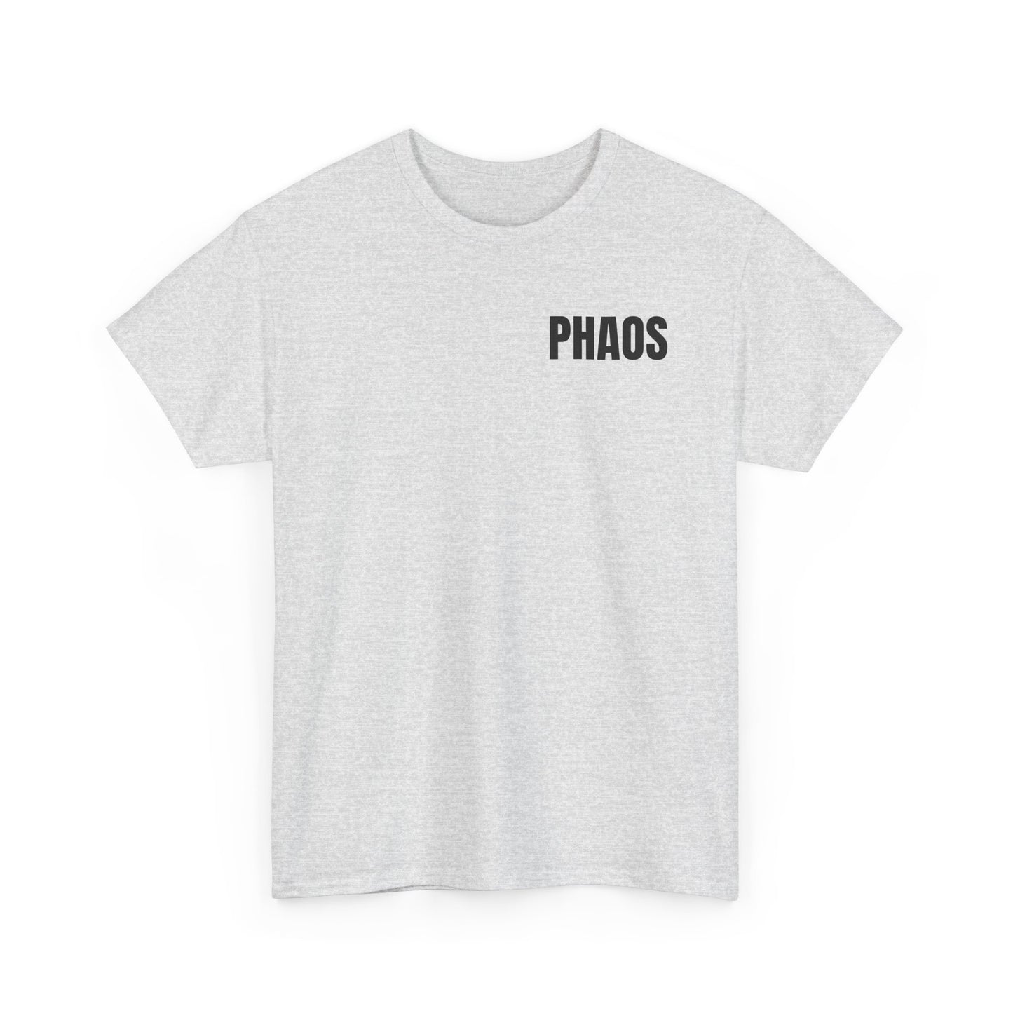 "PHAOS"Trendy Unisex Heavy Cotton Tee