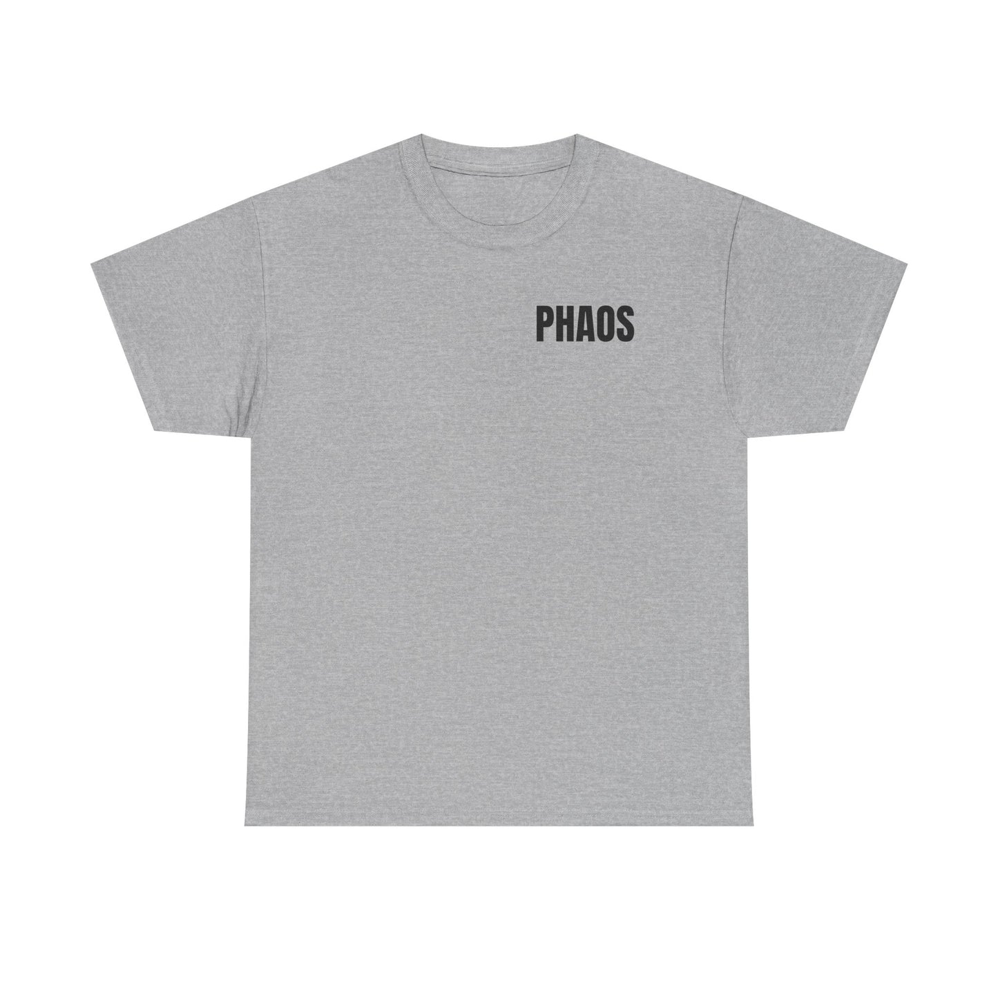 "PHAOS"Trendy Unisex Heavy Cotton Tee