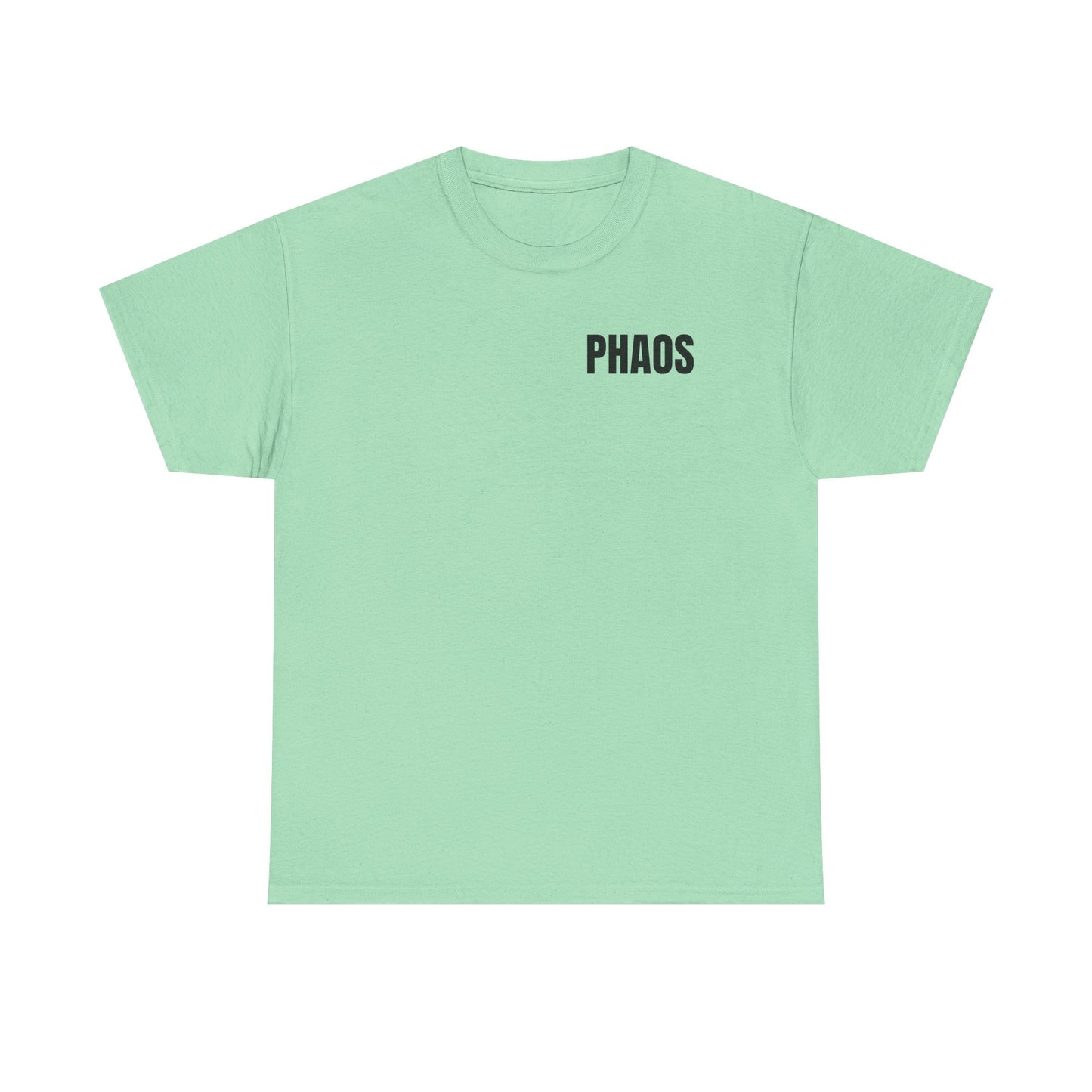 "PHAOS"Trendy Unisex Heavy Cotton Tee