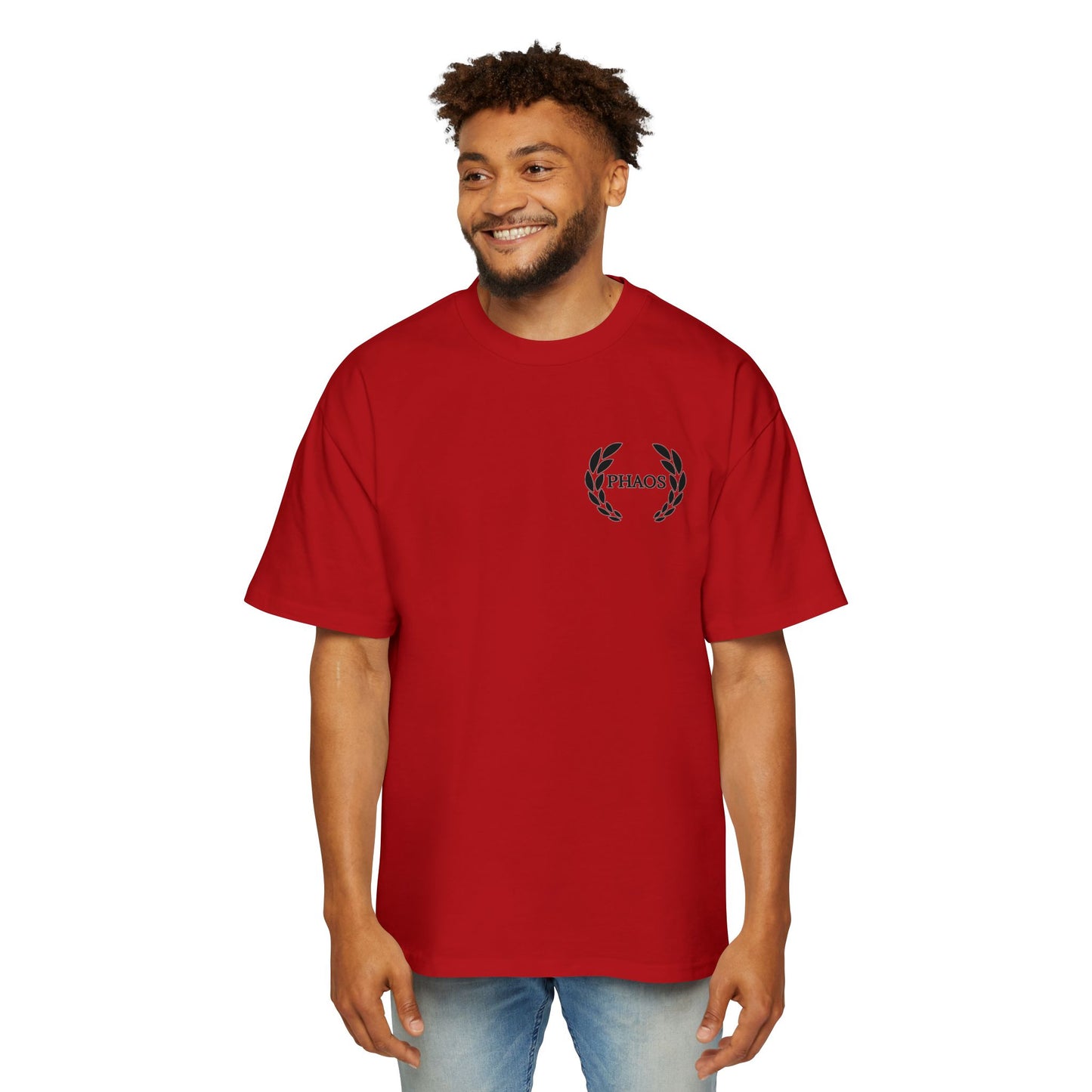 Men's Heavy Oversized Tee - Ignite the Future, Embrace the Light Tee