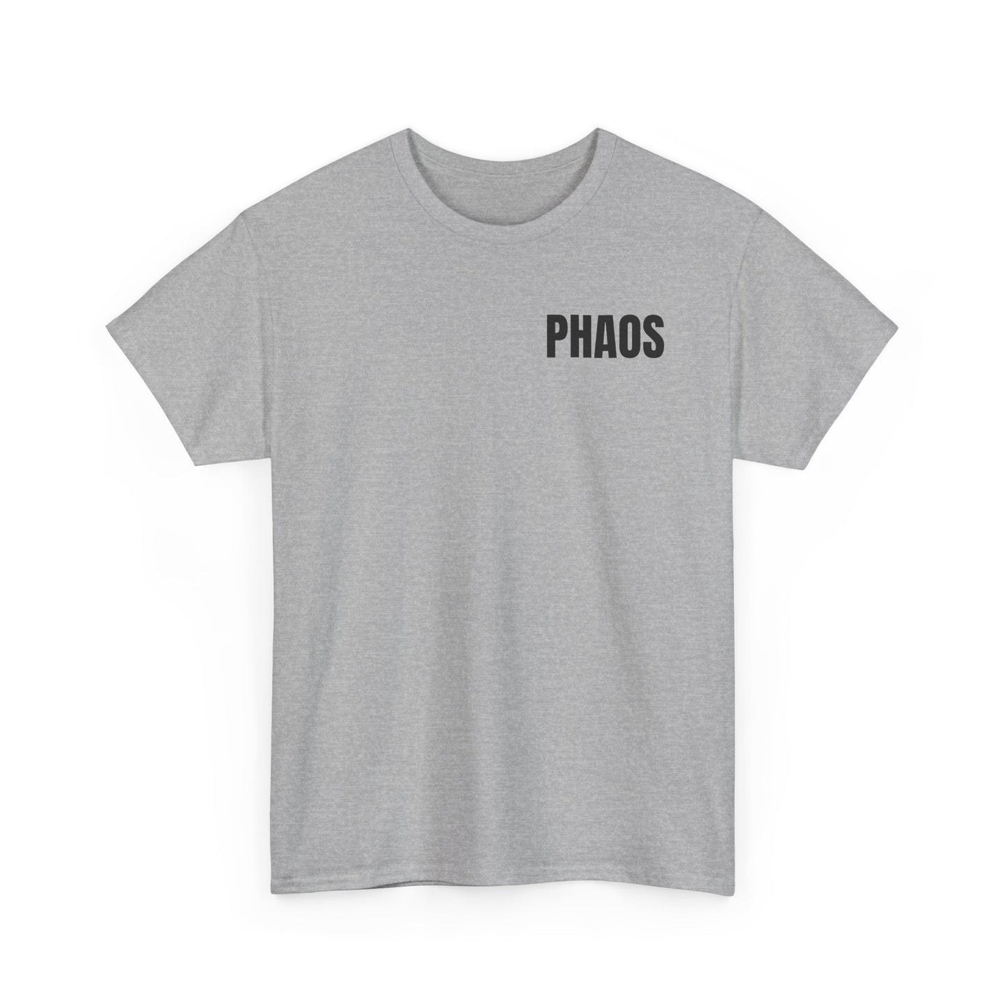 "PHAOS"Trendy Unisex Heavy Cotton Tee