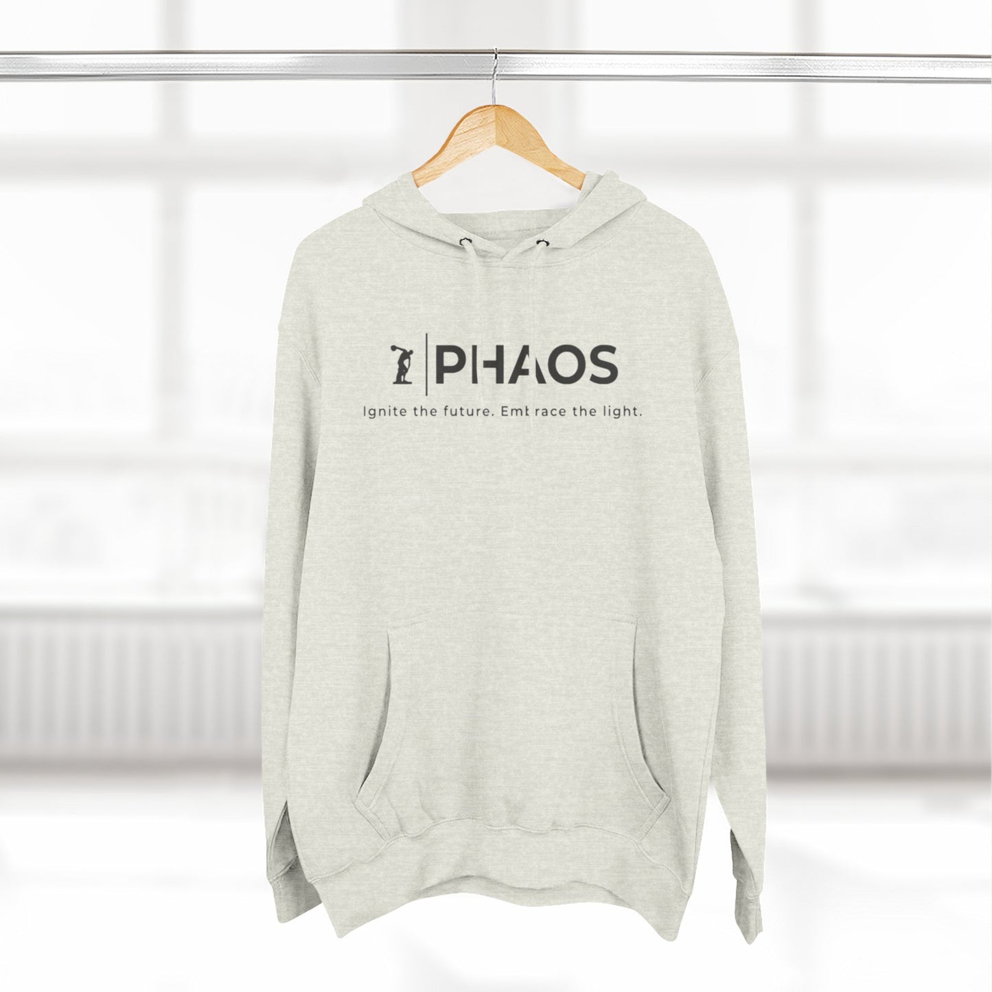 Three-Panel Fleece Hoodie - Ignite the Future