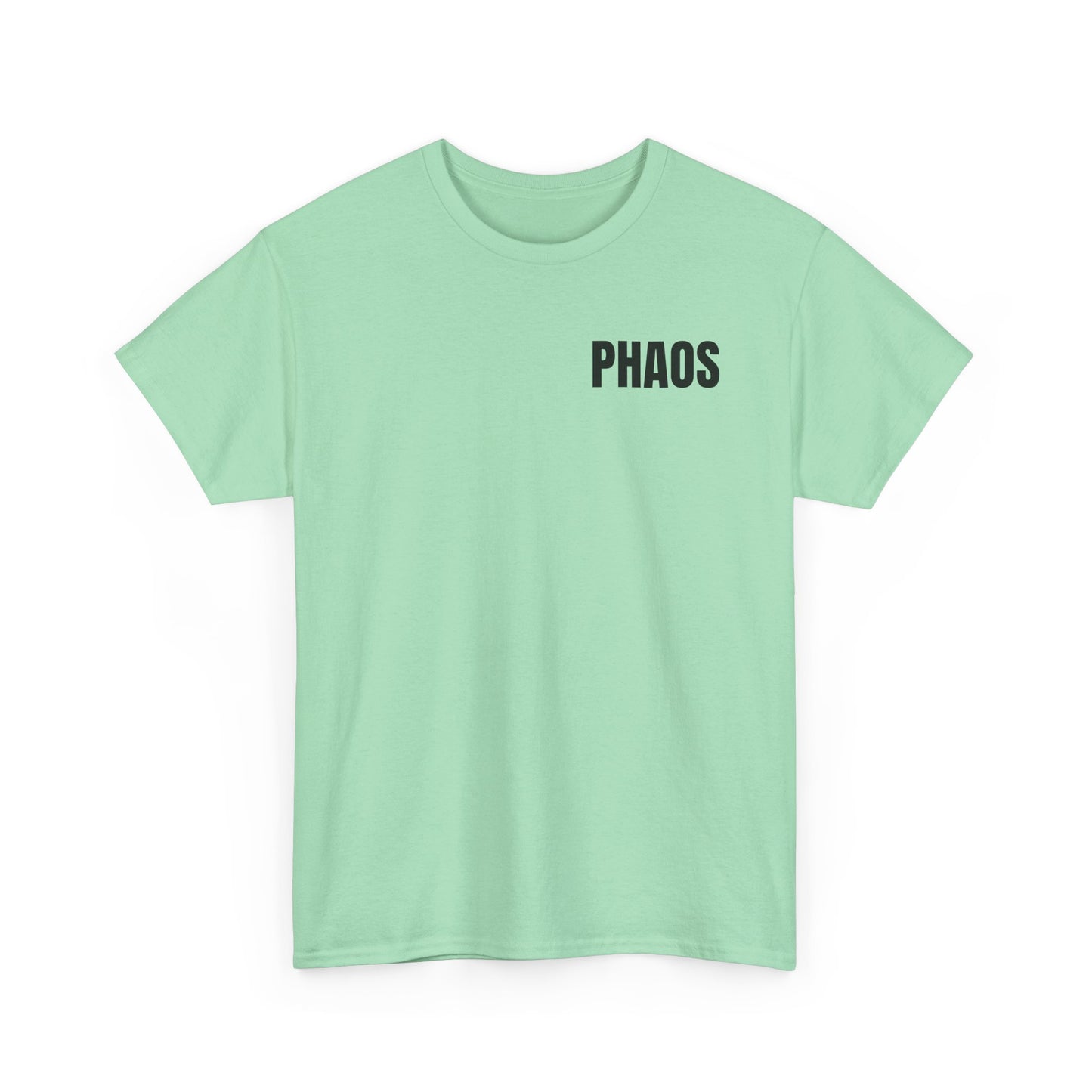 "PHAOS"Trendy Unisex Heavy Cotton Tee
