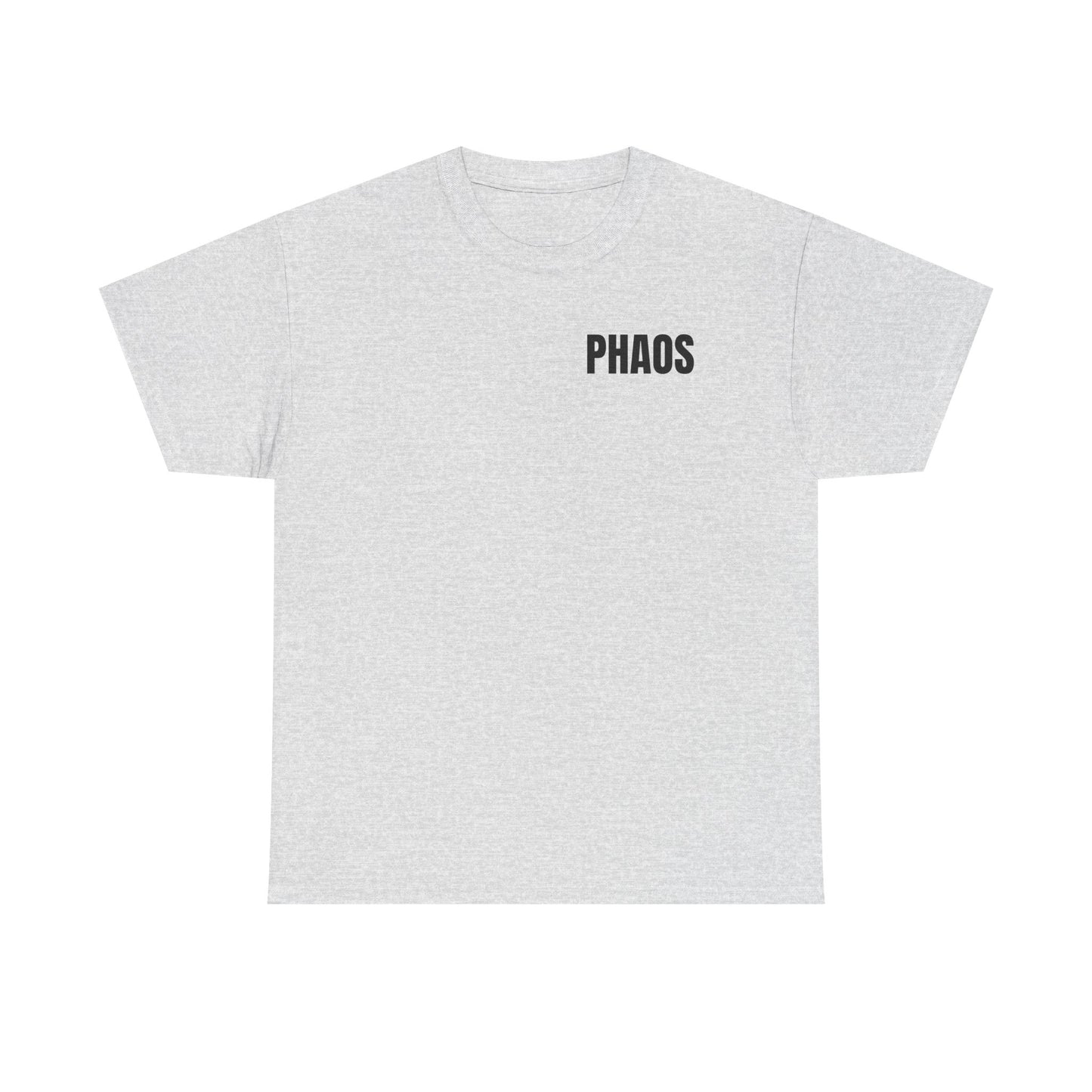 "PHAOS"Trendy Unisex Heavy Cotton Tee