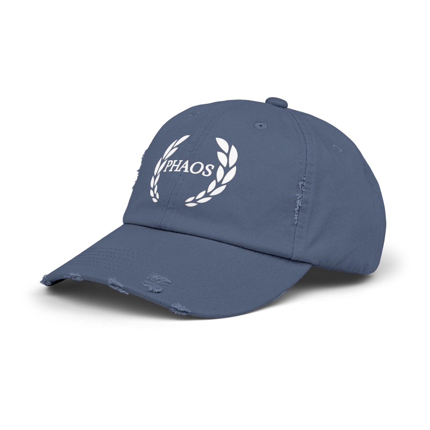 Unisex Distressed Cap with PHAOS Design - Stylish, Casual Headwear for Everyday Wear