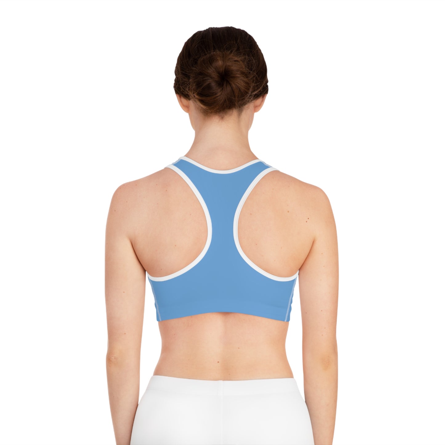 Phaos Athletic Sports Bra - Blue Greek Design for Fitness