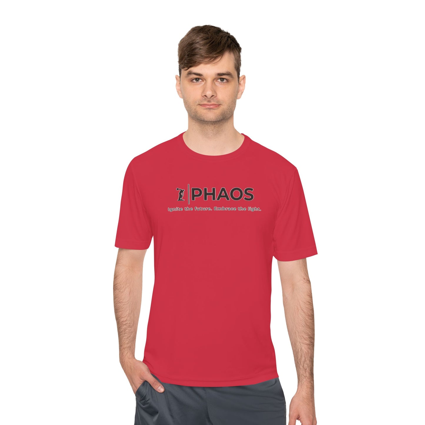 Unisex Moisture Wicking Tee - Ignite the Future, Embrace the Light