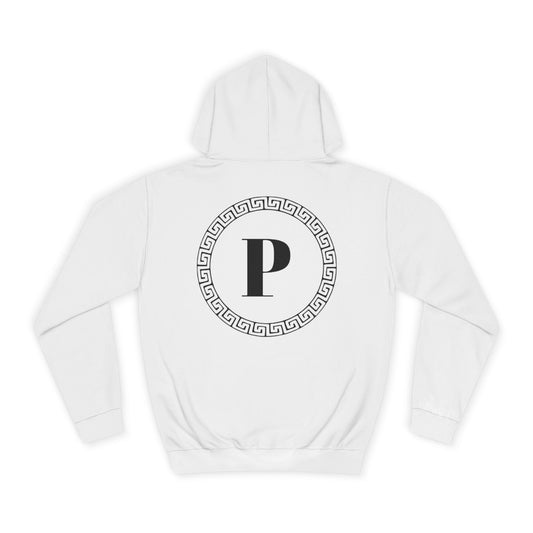 College Hoodie with Classic Greek Design
