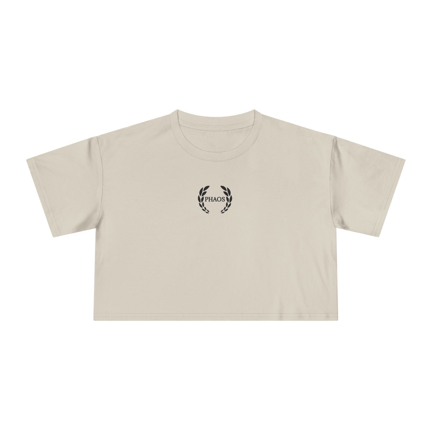 Chic Women's Crop Tee with PHAOS Graphic