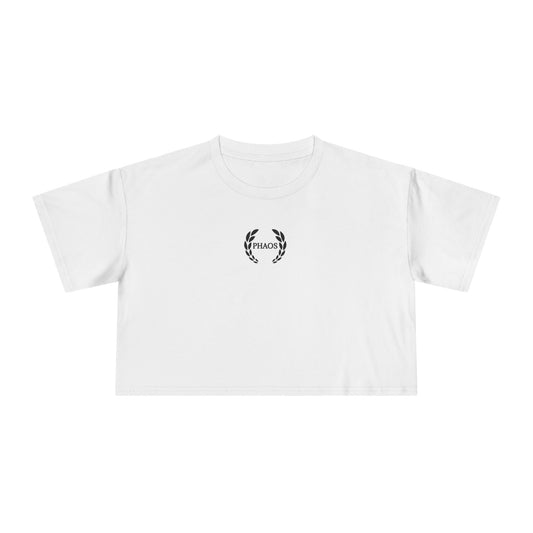 Chic Women's Crop Tee with PHAOS Graphic