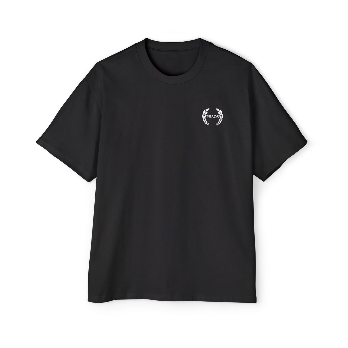 Men's Heavy Oversized Tee with 'PHAOS' Graphic - Stylish Streetwear for Casual Days