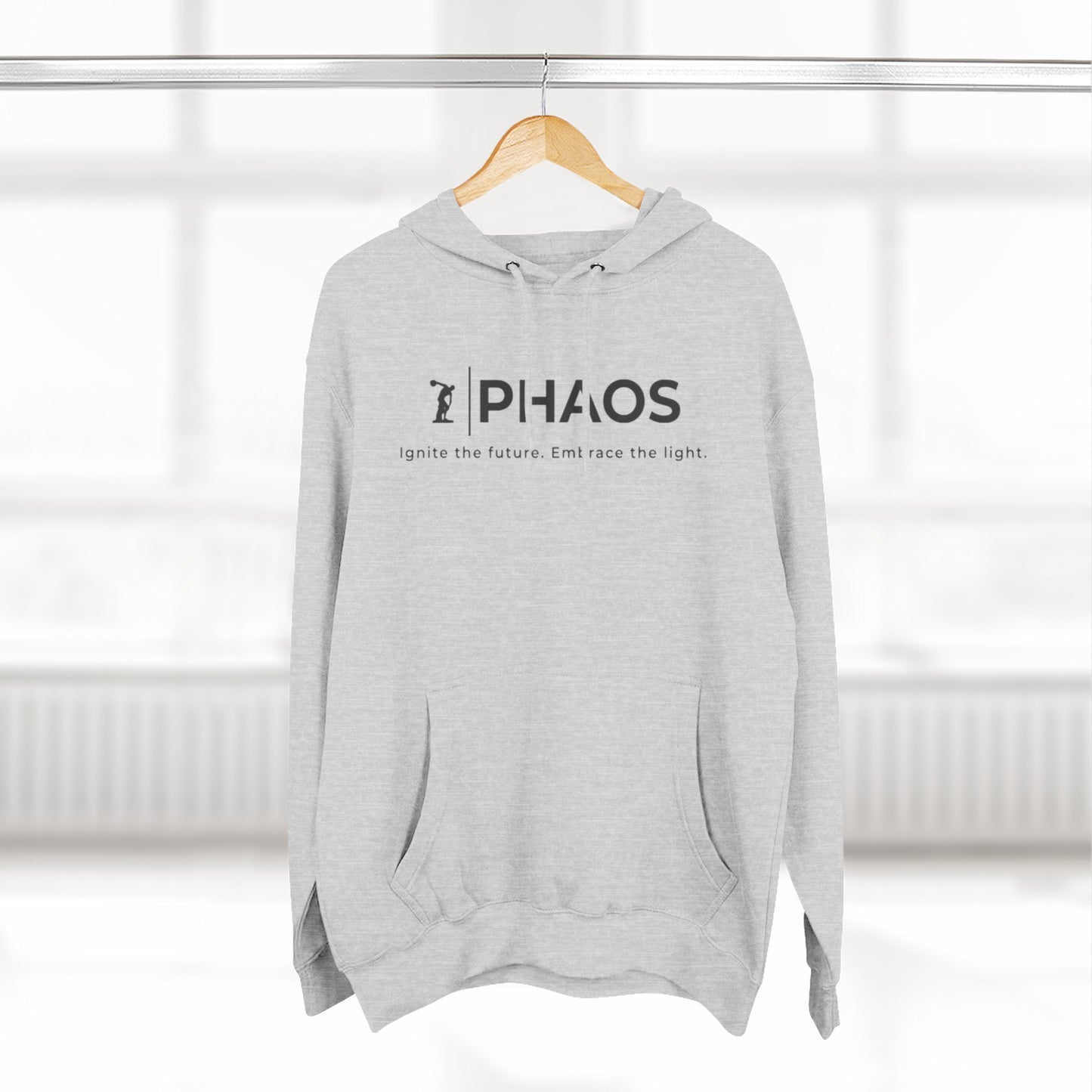 Three-Panel Fleece Hoodie - Ignite the Future