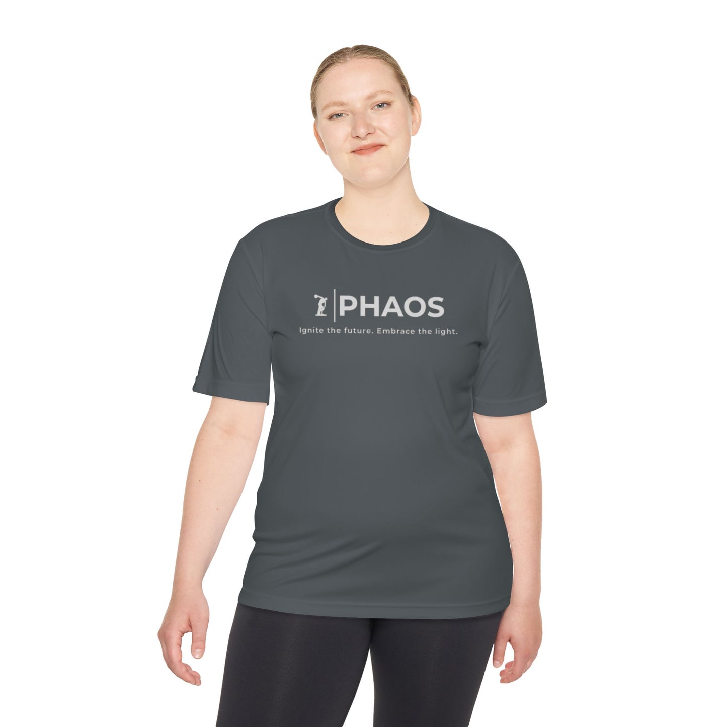 Unisex Moisture Wicking Tee - Ignite the Future, Embrace the Light